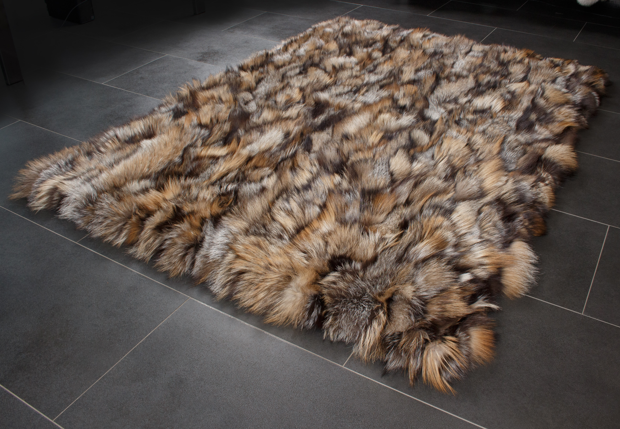 Golden Cross Fox Sides Fur Rug Golden Cross Fox Sides Fur Rug
