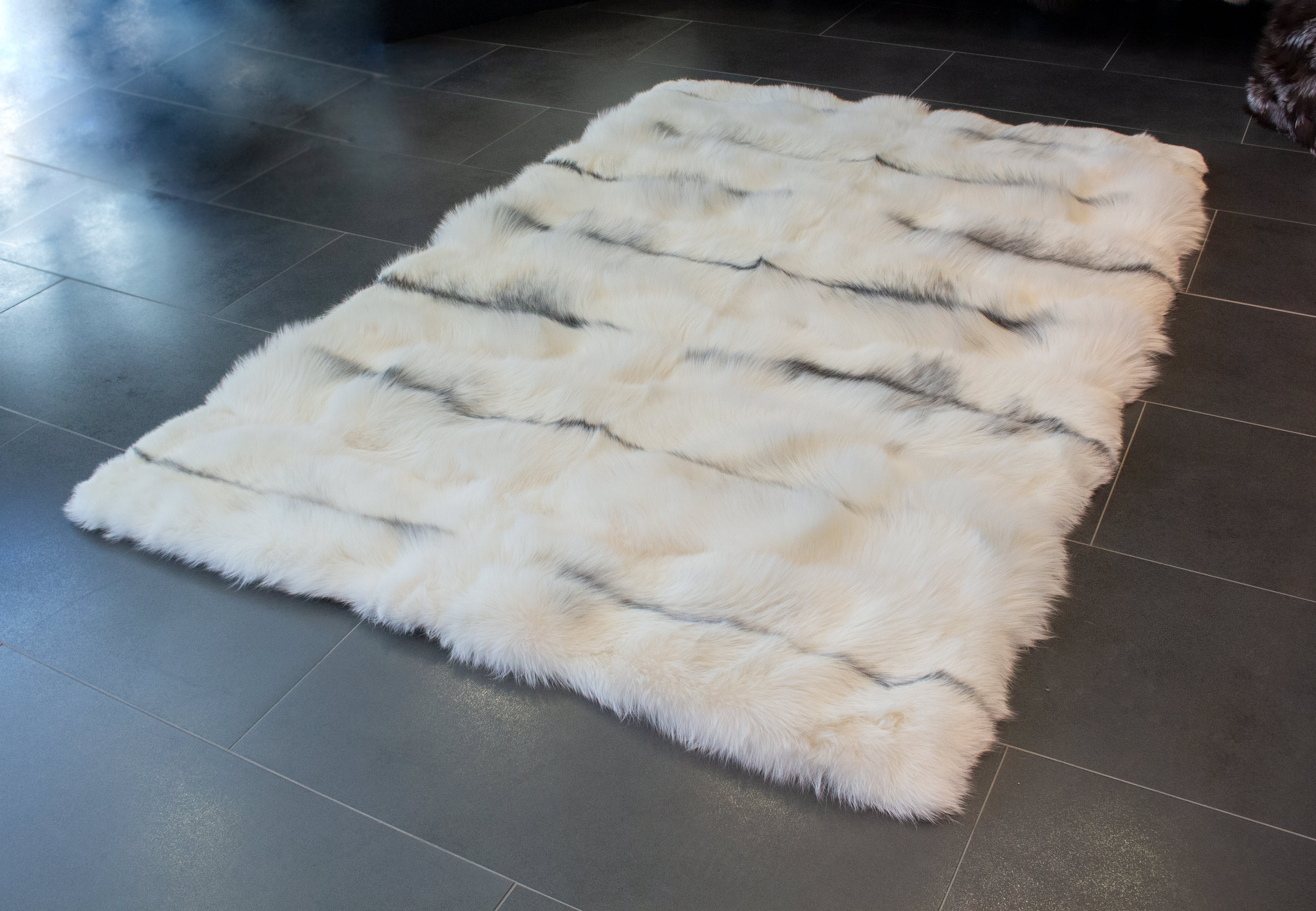 Arctic Marble Fox Fur Carpet