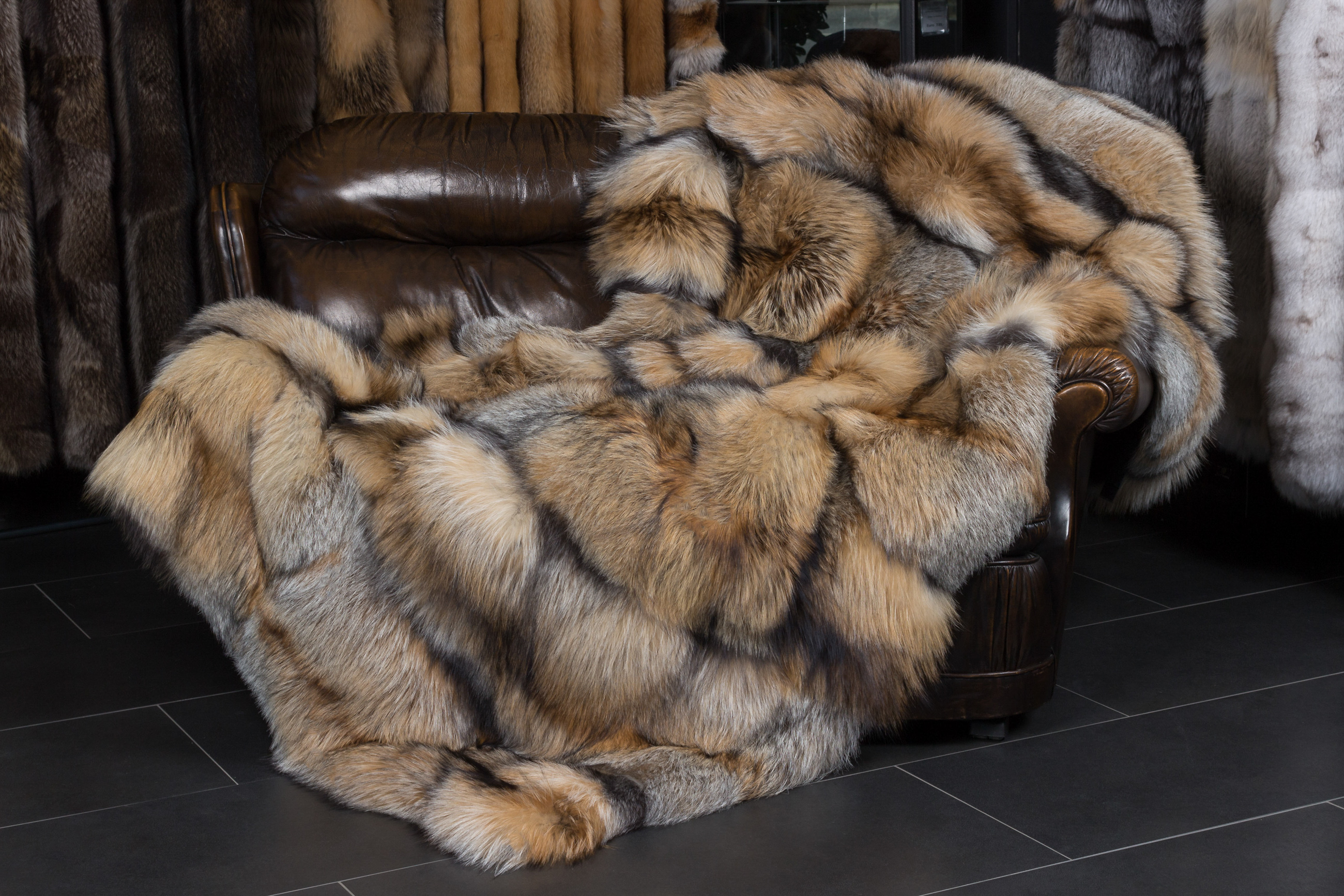 Natural Smokey Fox Blanket