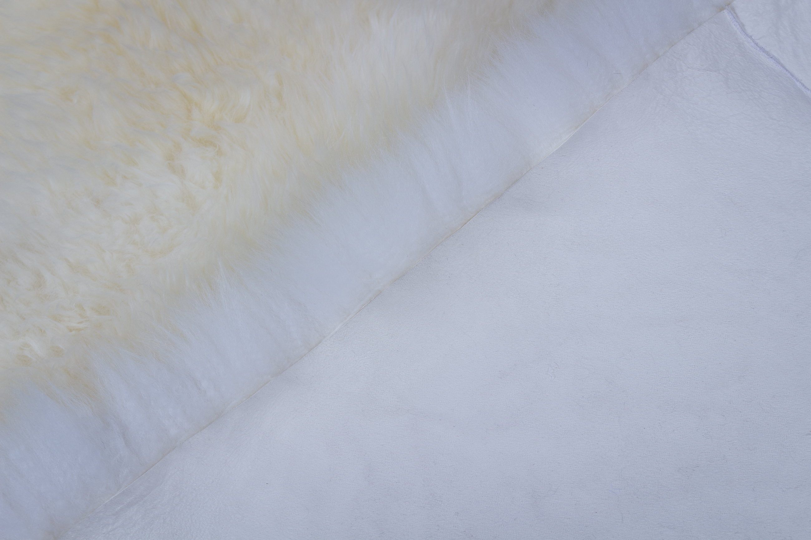 Australian Lamb Blanket - Lamb Fur Carpet in Natural White