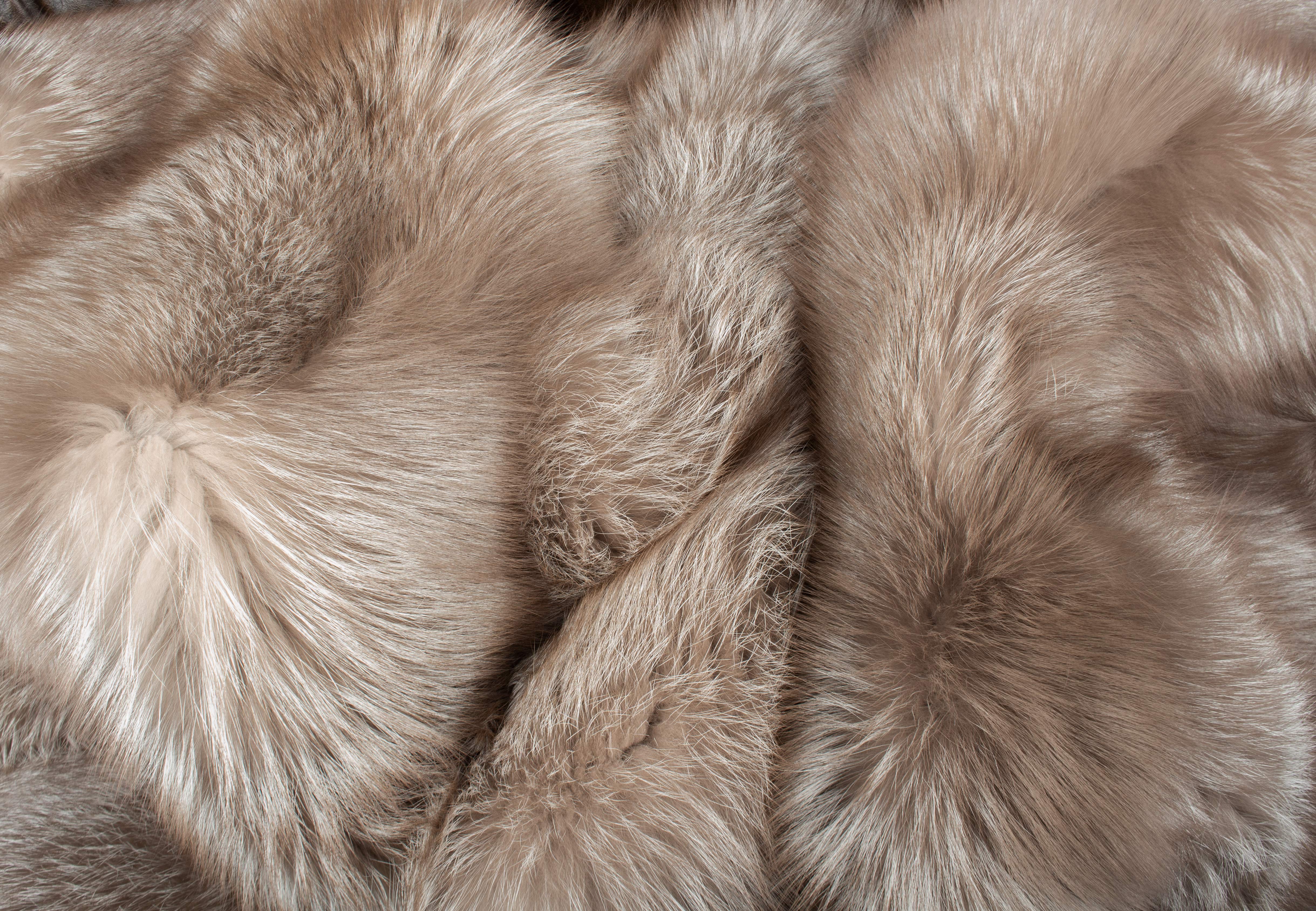 Amber Fox Fur Blanket