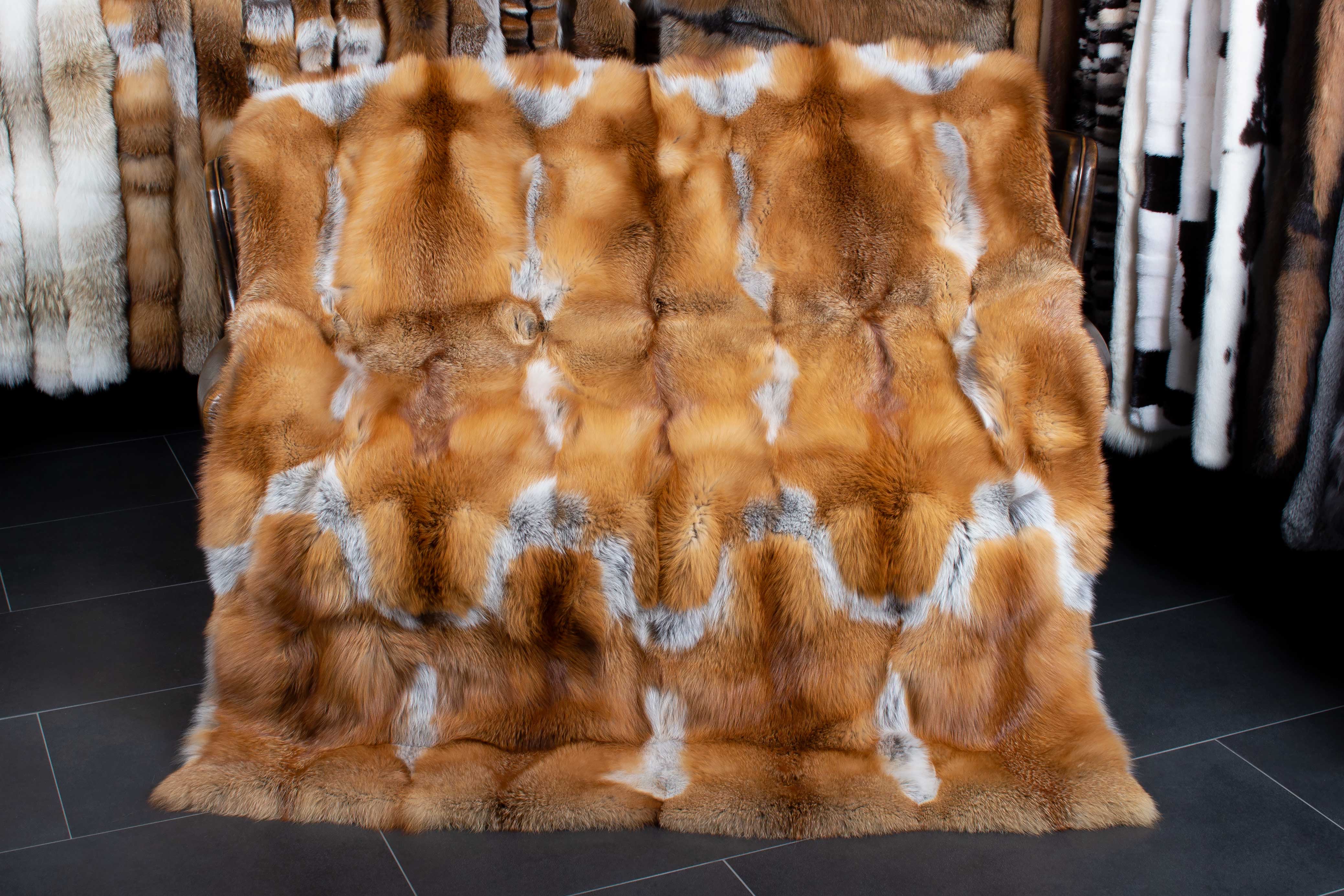 Canadian Wildfur Red Fox Blanket