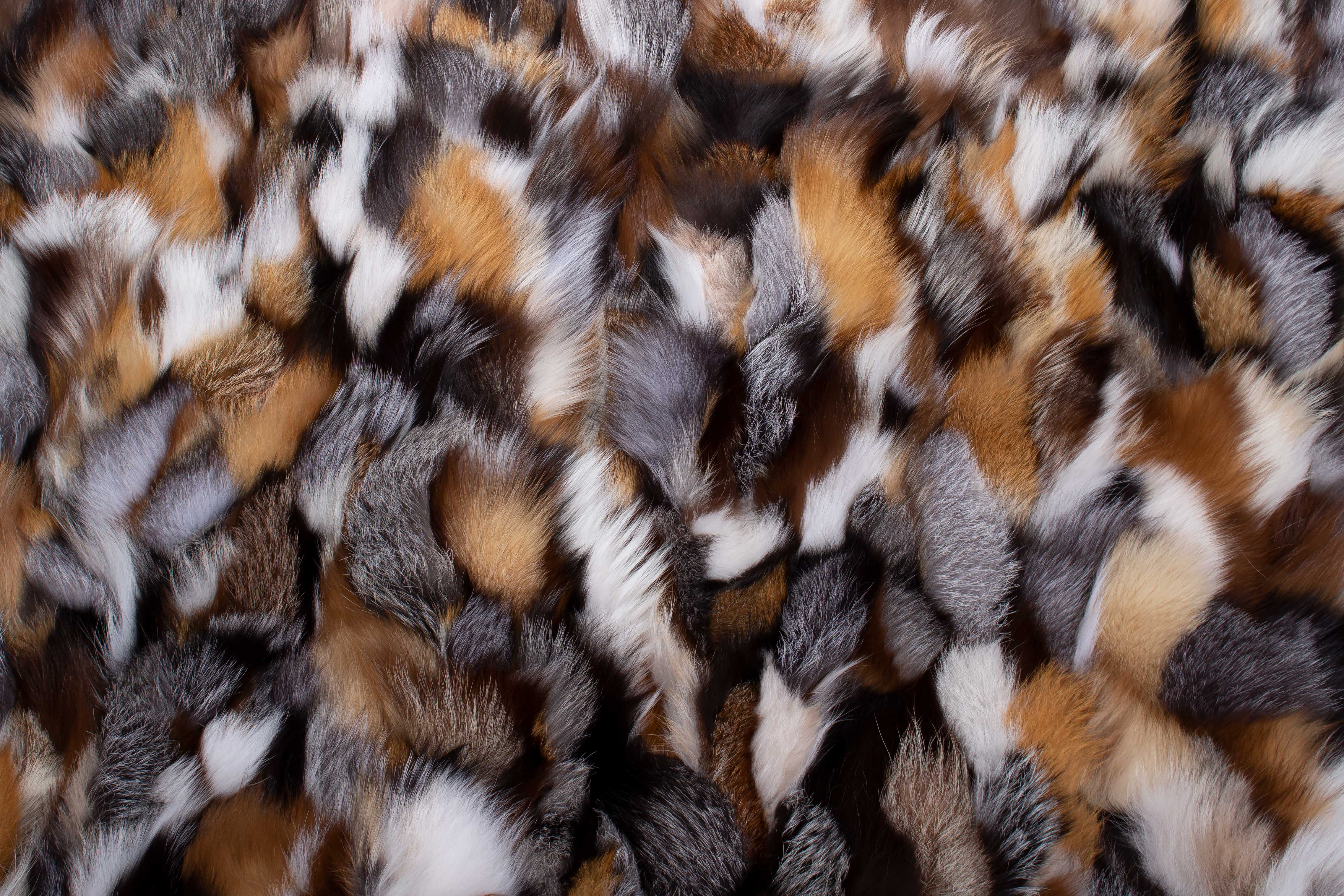 Scandinavian Fox Sides Fur Carpet