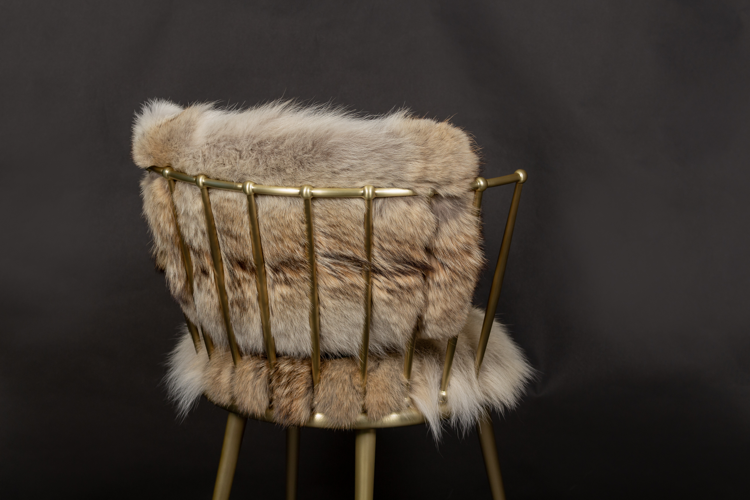 5-7100-Kanadische-Kojoten-Fellstuhl-Lars-Paustian Canadian Coyote Fur Chair