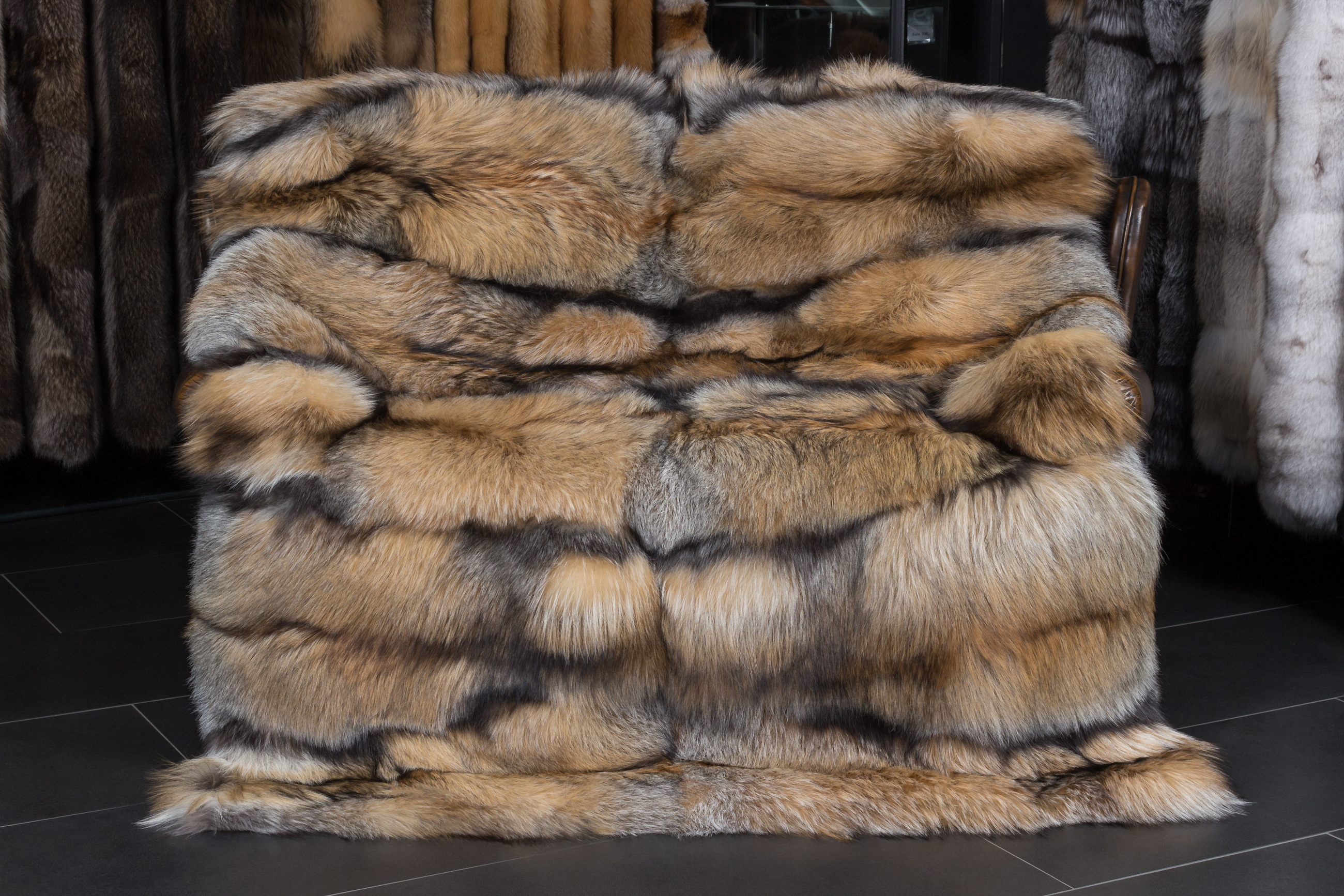 Natural Smokey Fox Blanket