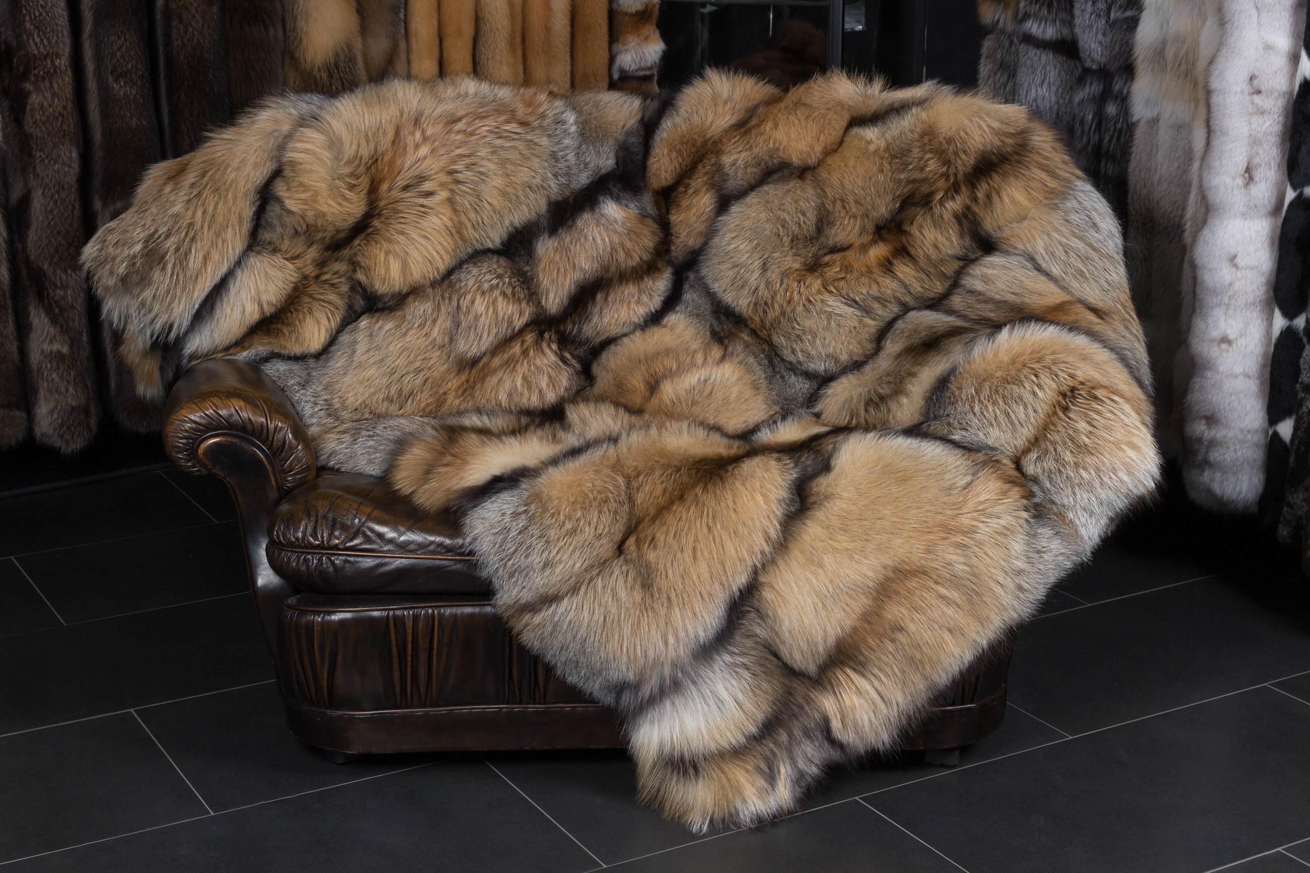 Natural Smokey Fox Blanket
