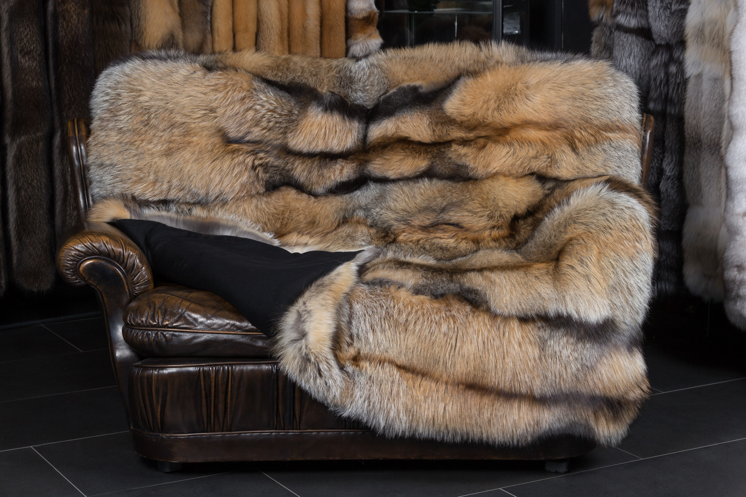 Natural Smokey Fox Blanket