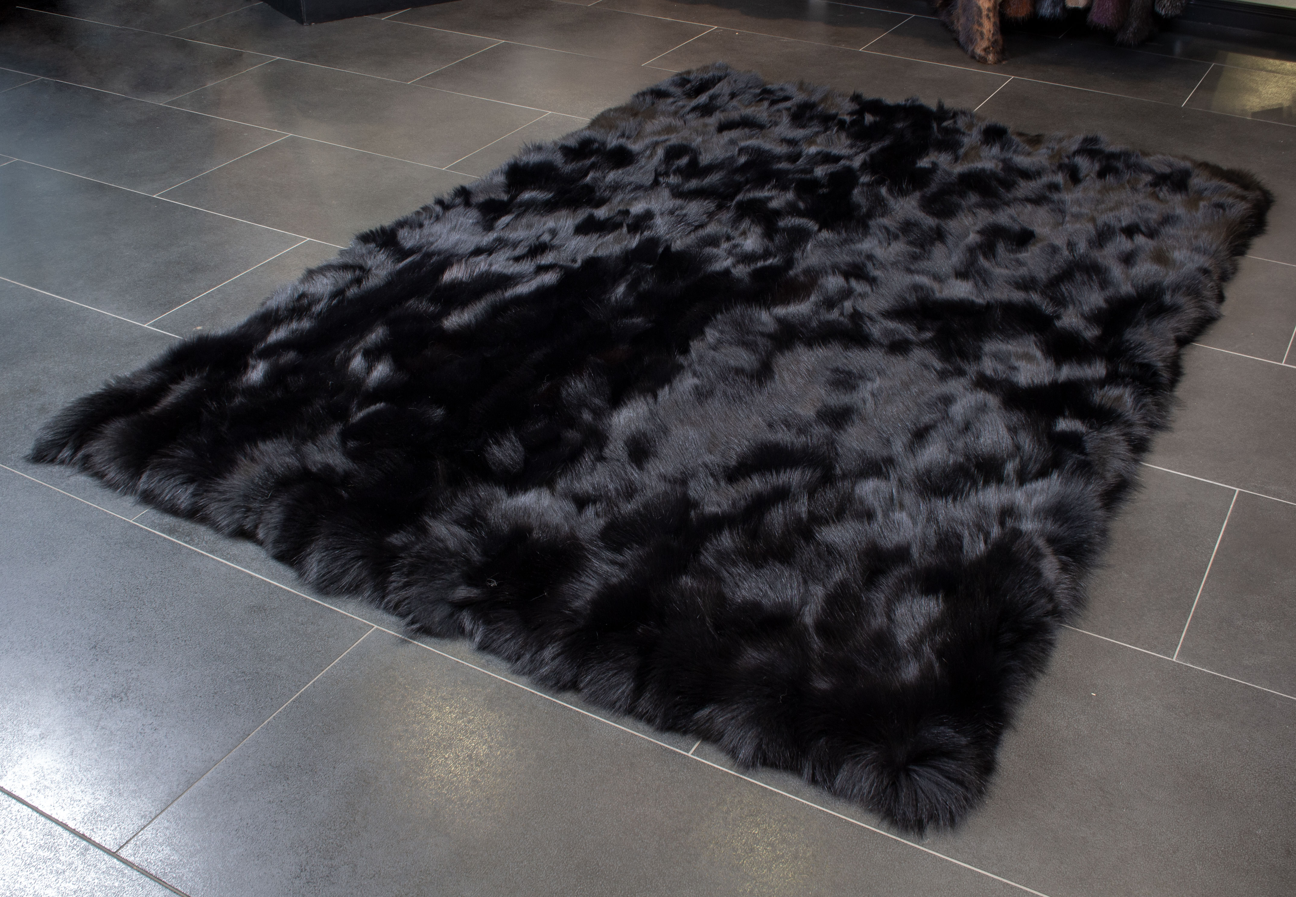 Shadow Fox Pieces Carpet in black