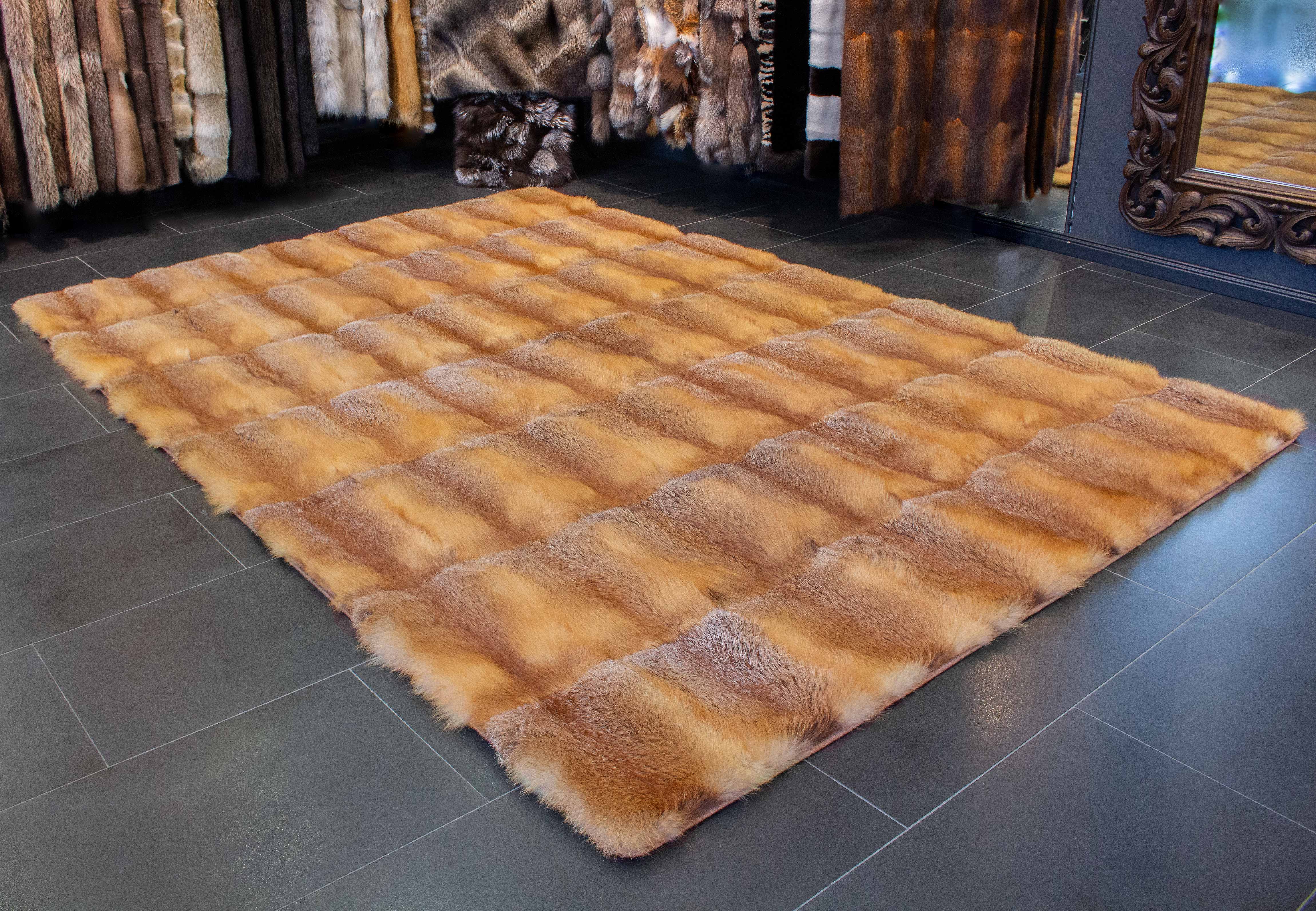 XXL European Red Fox Carpet - Wild Fur