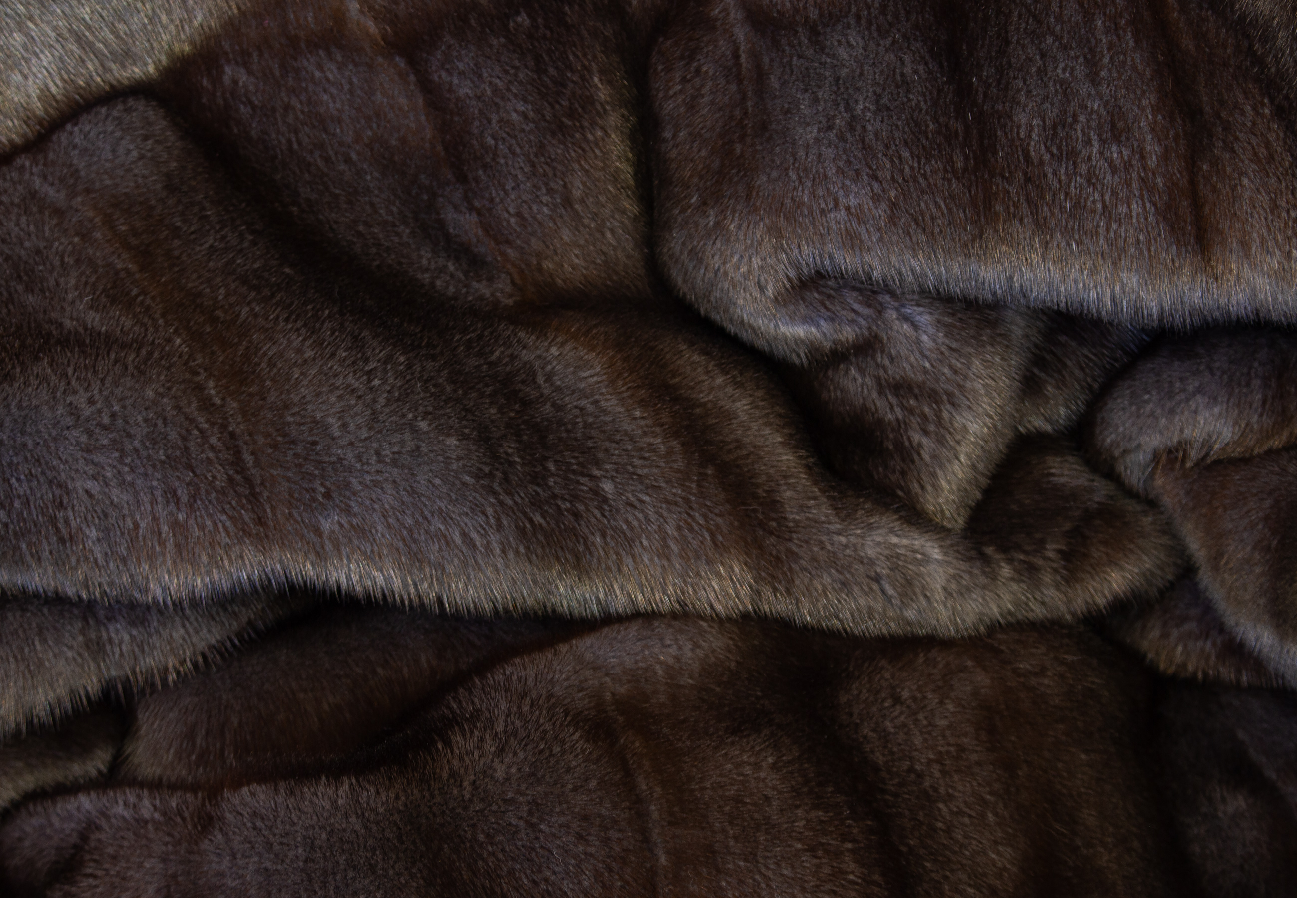 Noble Mink Fur Blanket - Dark Tone