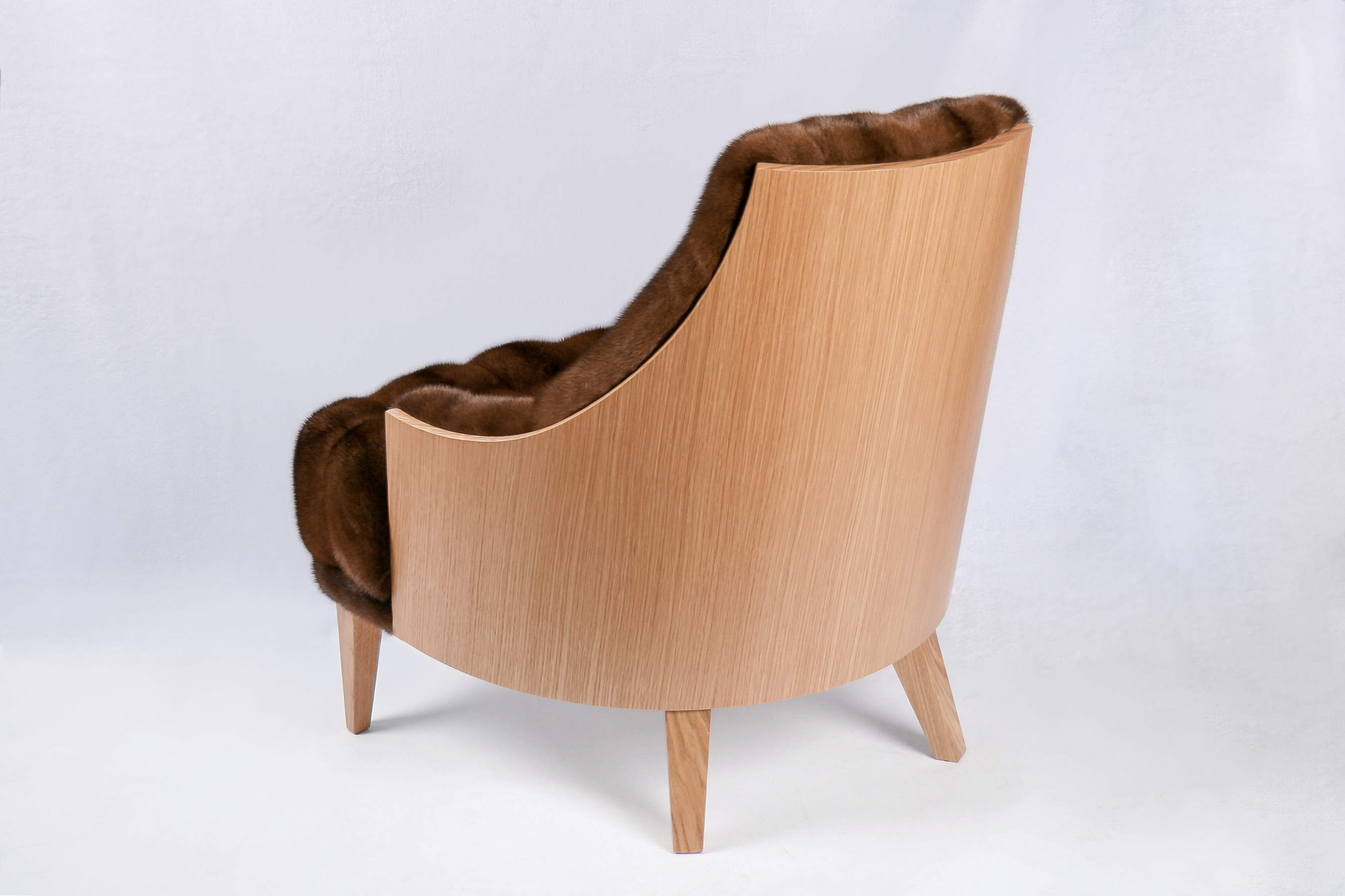 Mink Chair brown Kopenhagen Fur