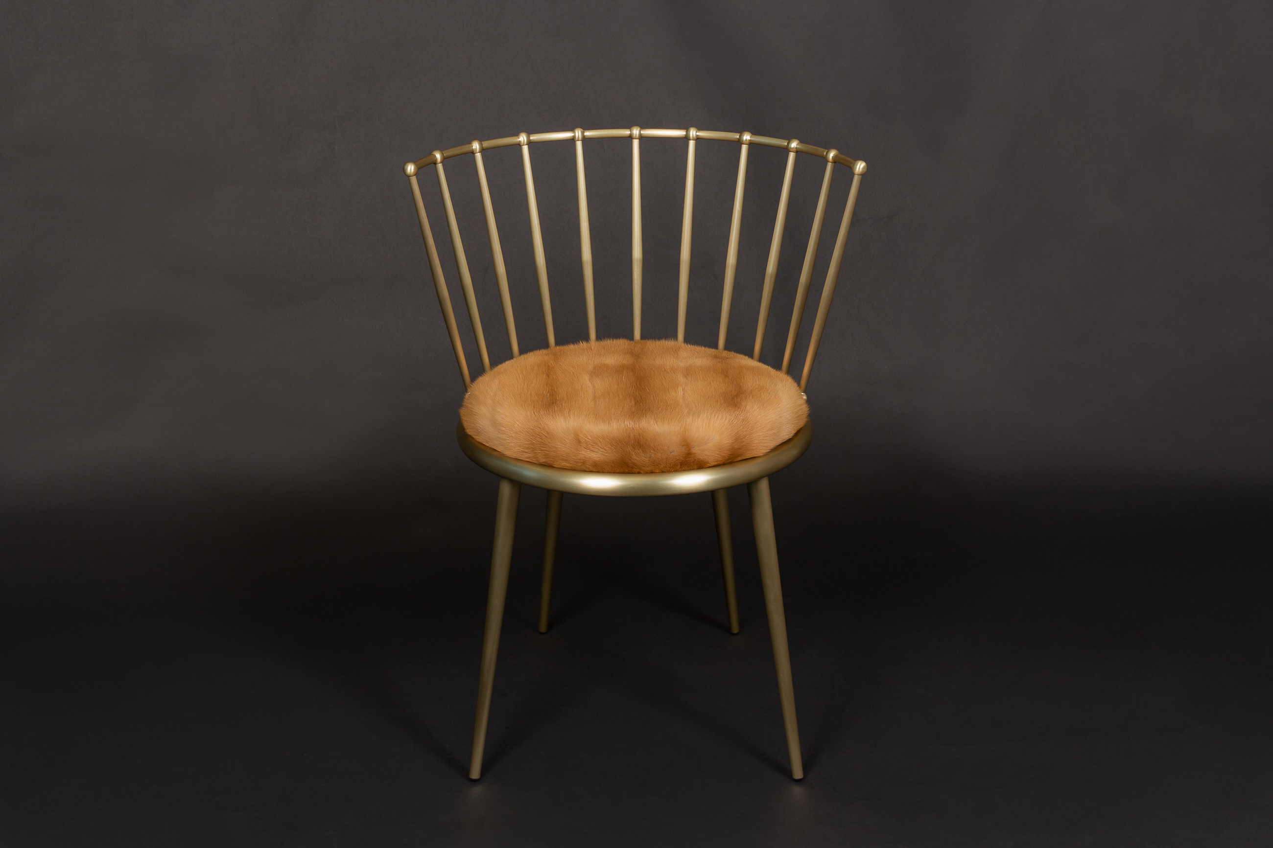 2-7243-Edler-Cantori-Stuhl-Russischem-Kolinsky-Felle Kolinsky Real Fur Chair