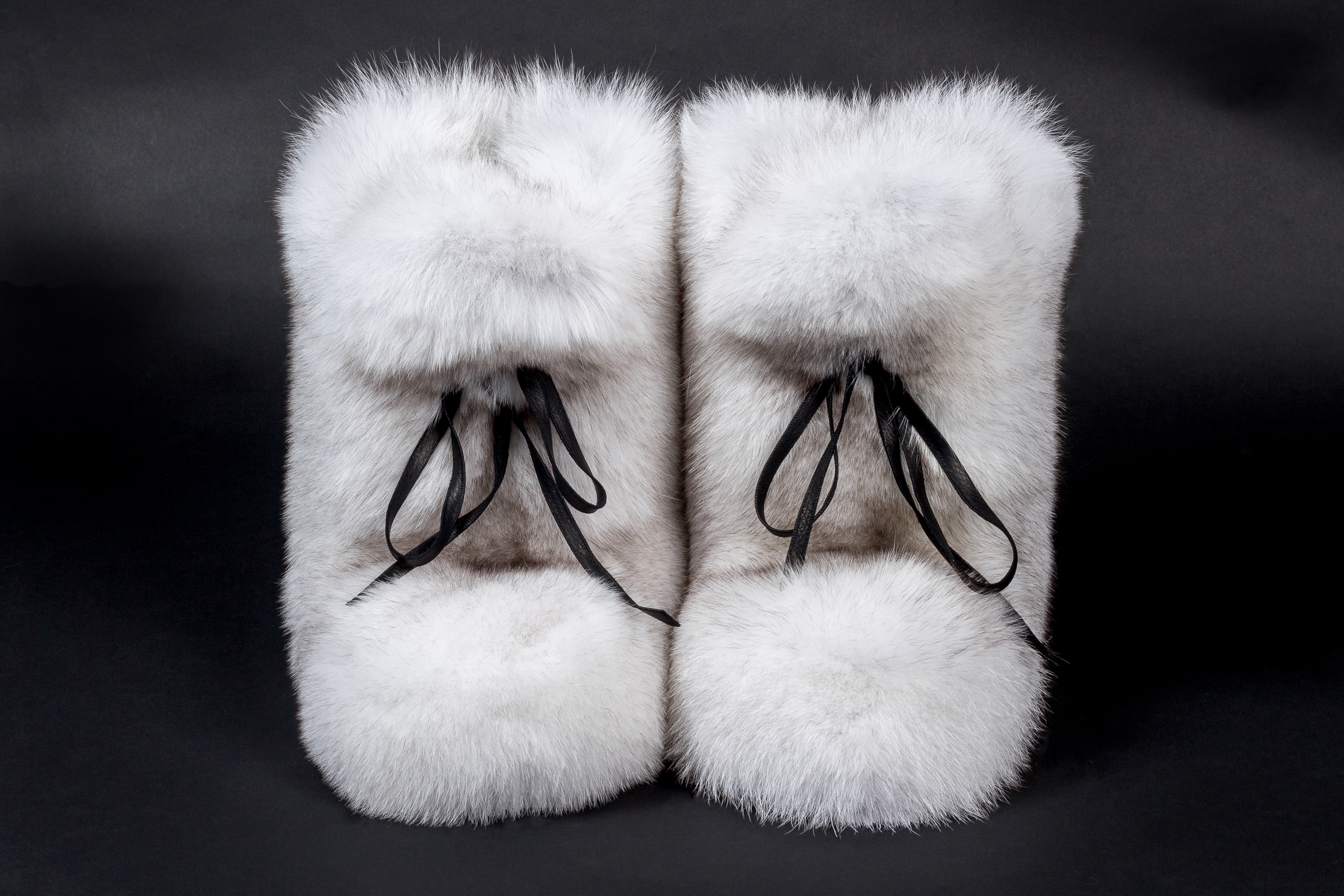 Blue Fox Fur Boots from Scandinavian Foxes