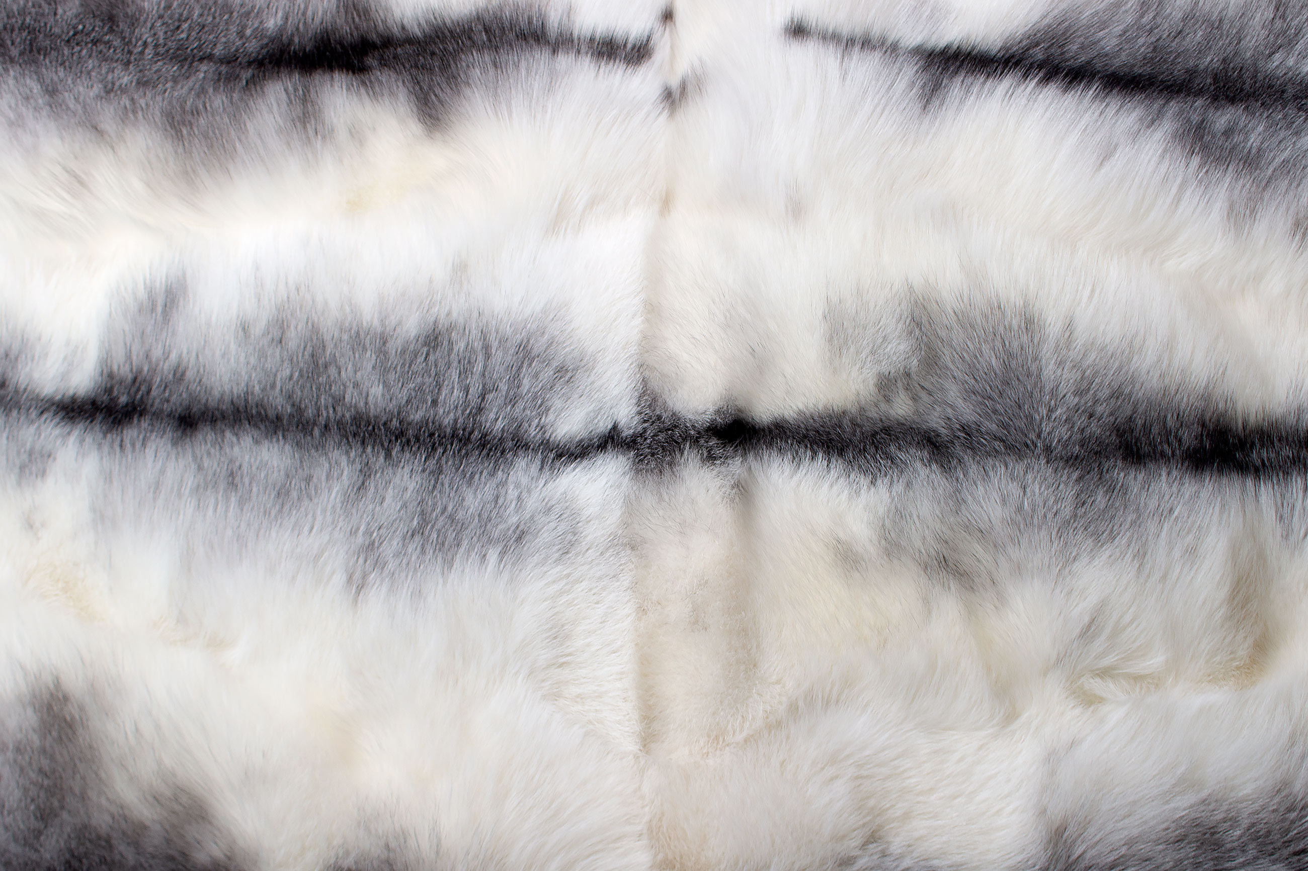 Shadow Blue Frost Fox Fur Rug - Genuine Fur