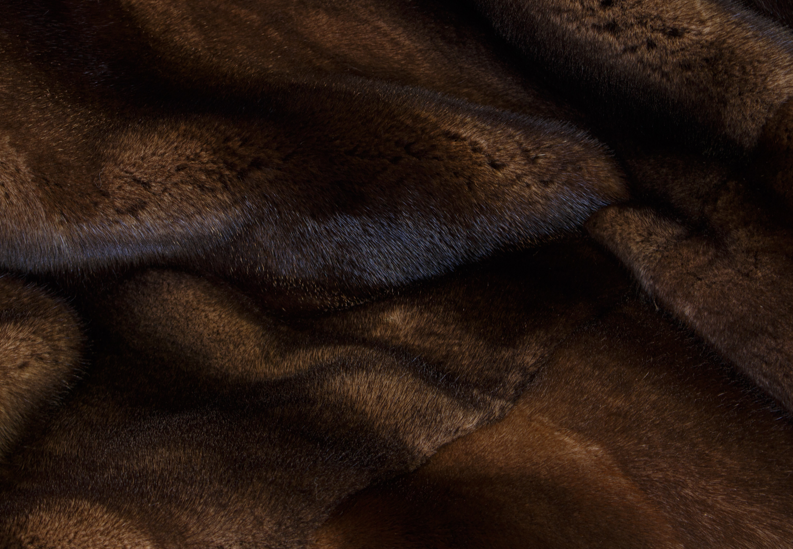 Light-brown Mink Fur Throw