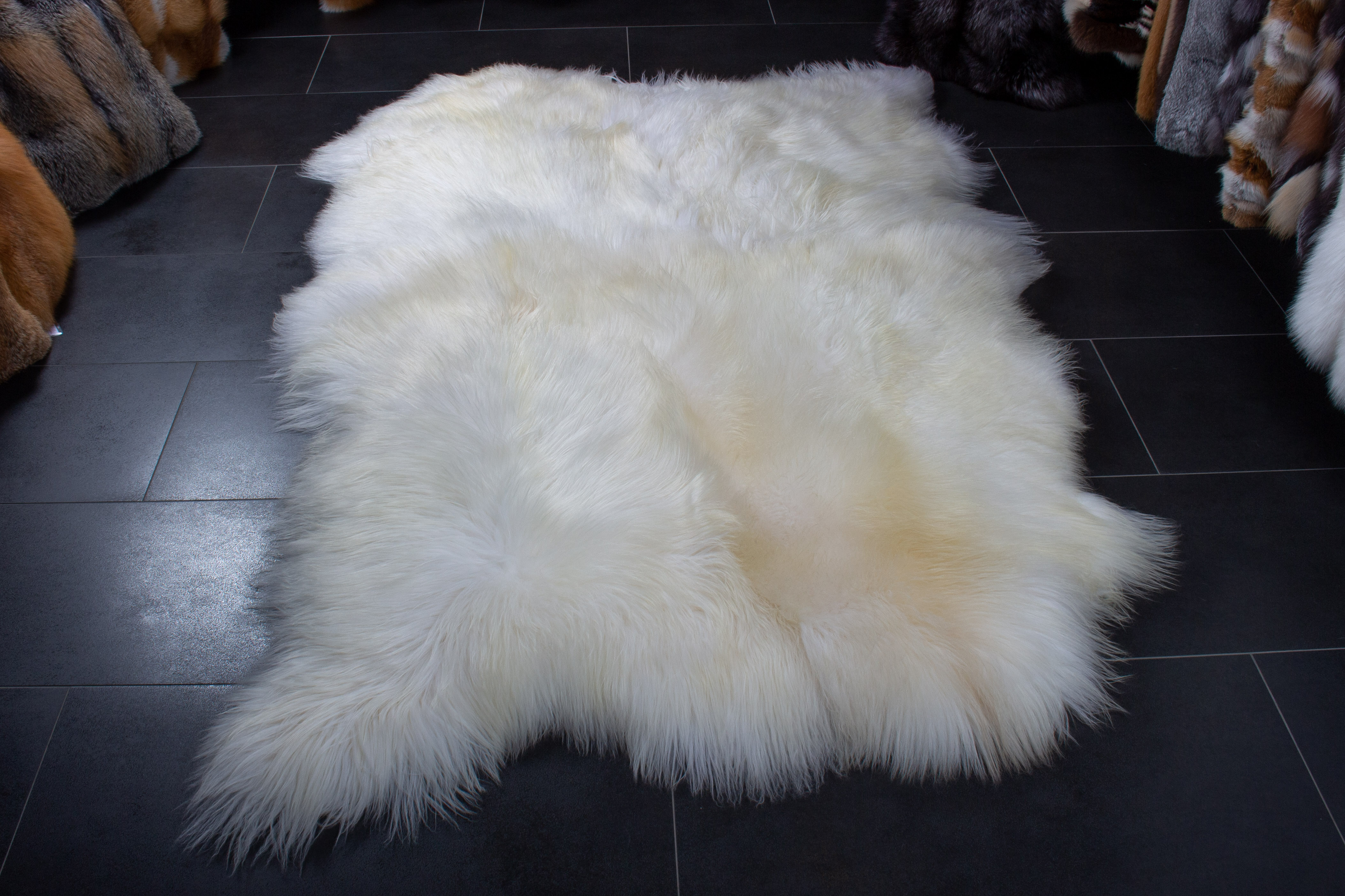 Nordic Lamb Fur Carpet in White