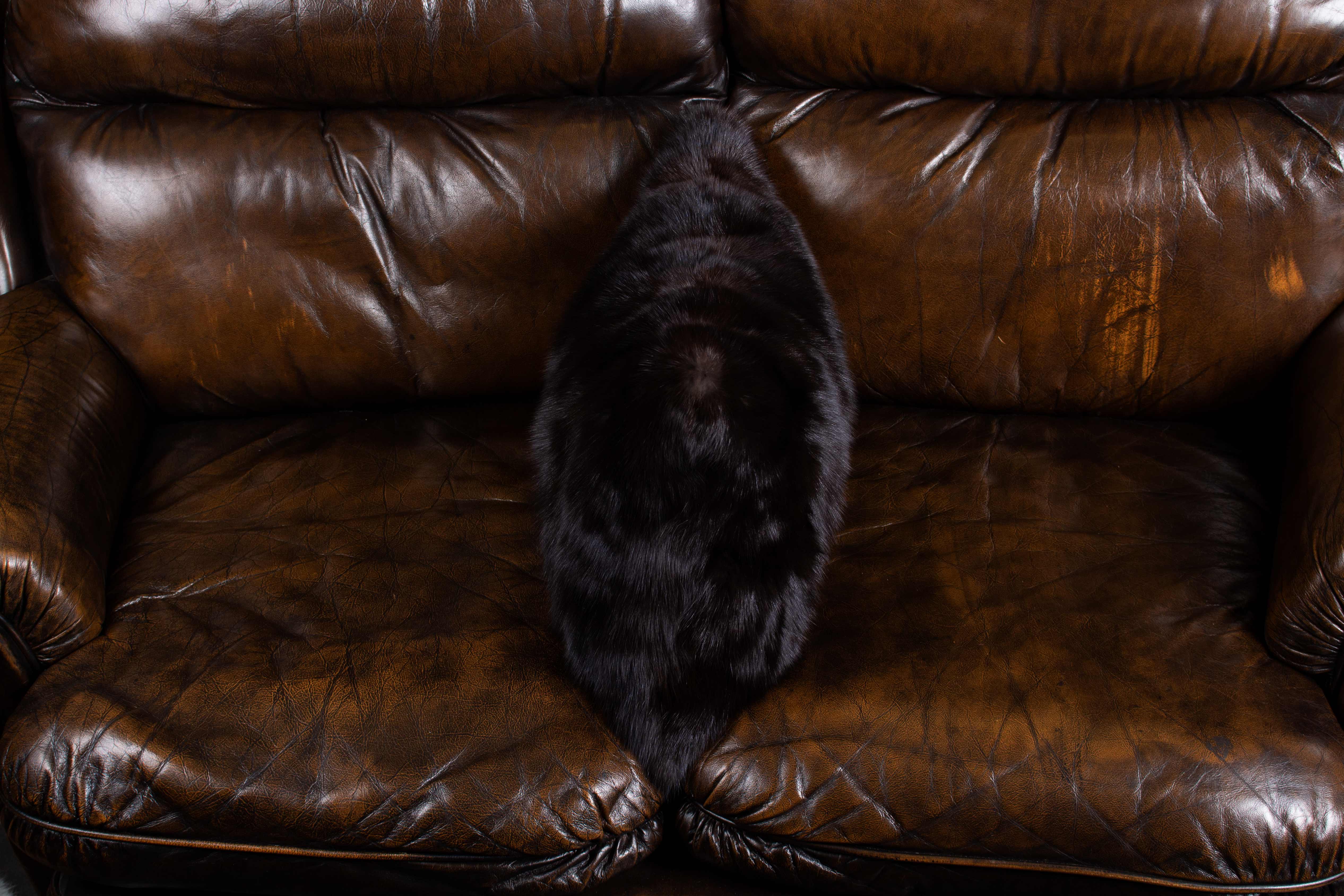 Russian Sable Fur Pillow Gray Smoke Real Fur