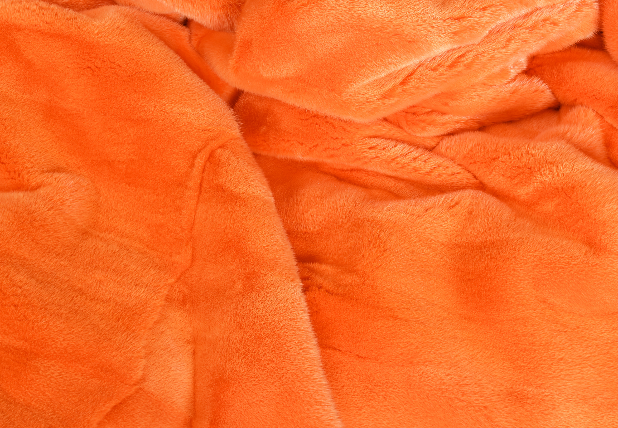 Real Mink Fur Blanket in Apricot Real Mink Fur Blanket in Apricot