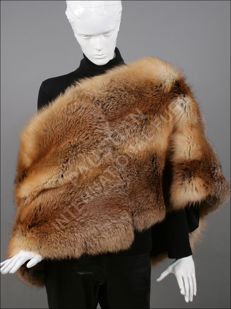 2-202-rotfuchs-fellstola Fur stole made of european red fox