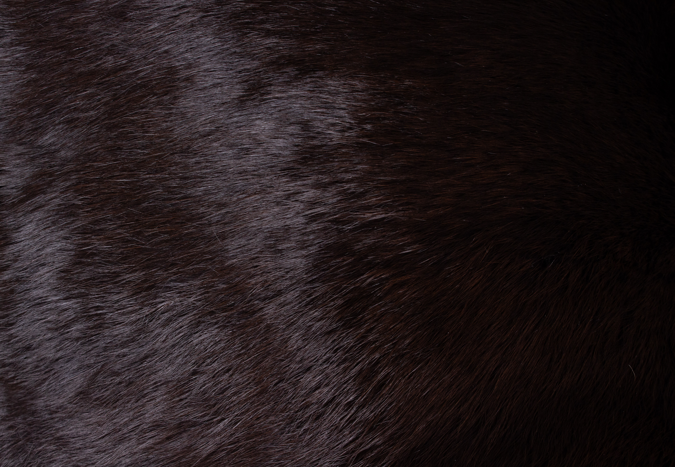 Genuine Rabbit Fur Cushion Mahogany