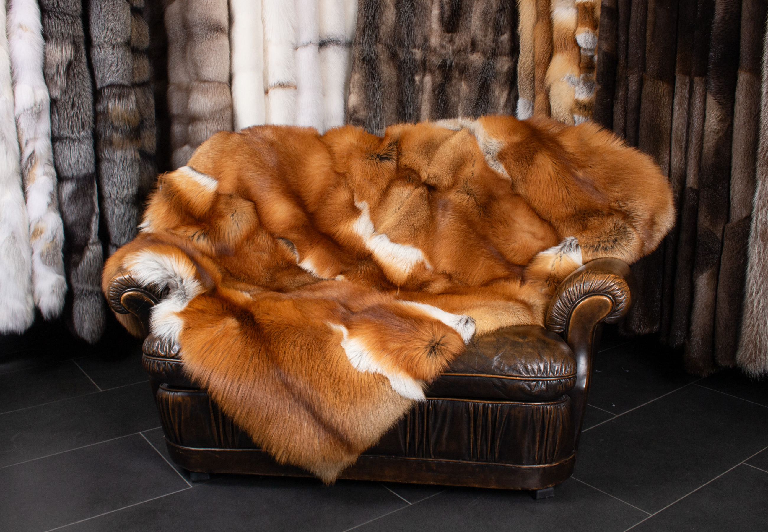 Gold Fox Fur Blanket Gold Fox Fur Blanket