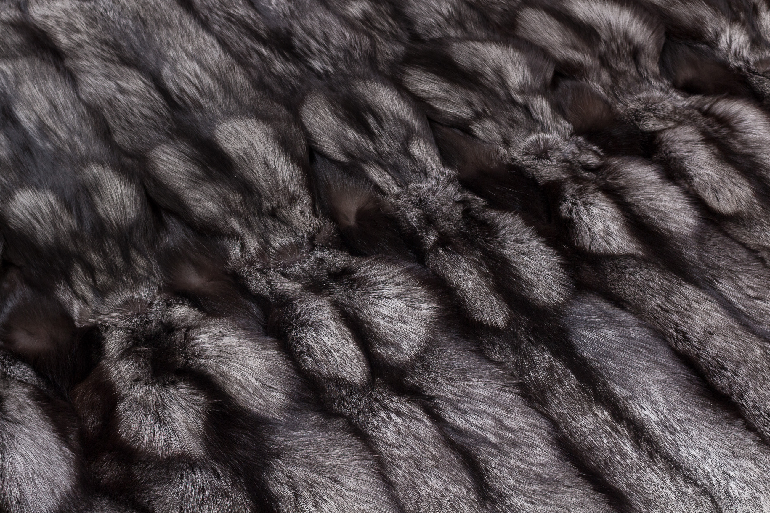 Fur Rug made with Scandinavian Silver Foxes