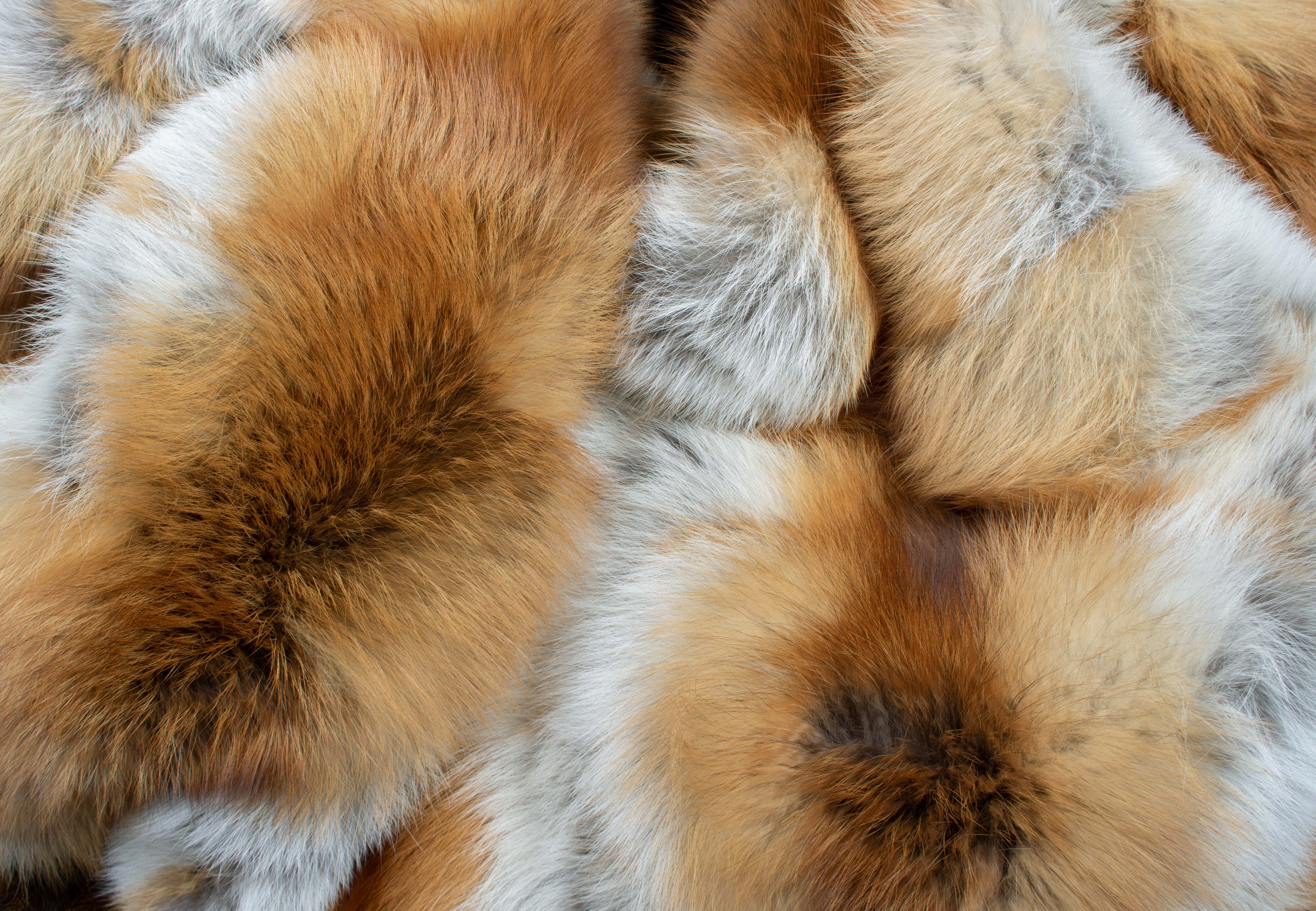 Red Fox Blanket - Patchwork Design