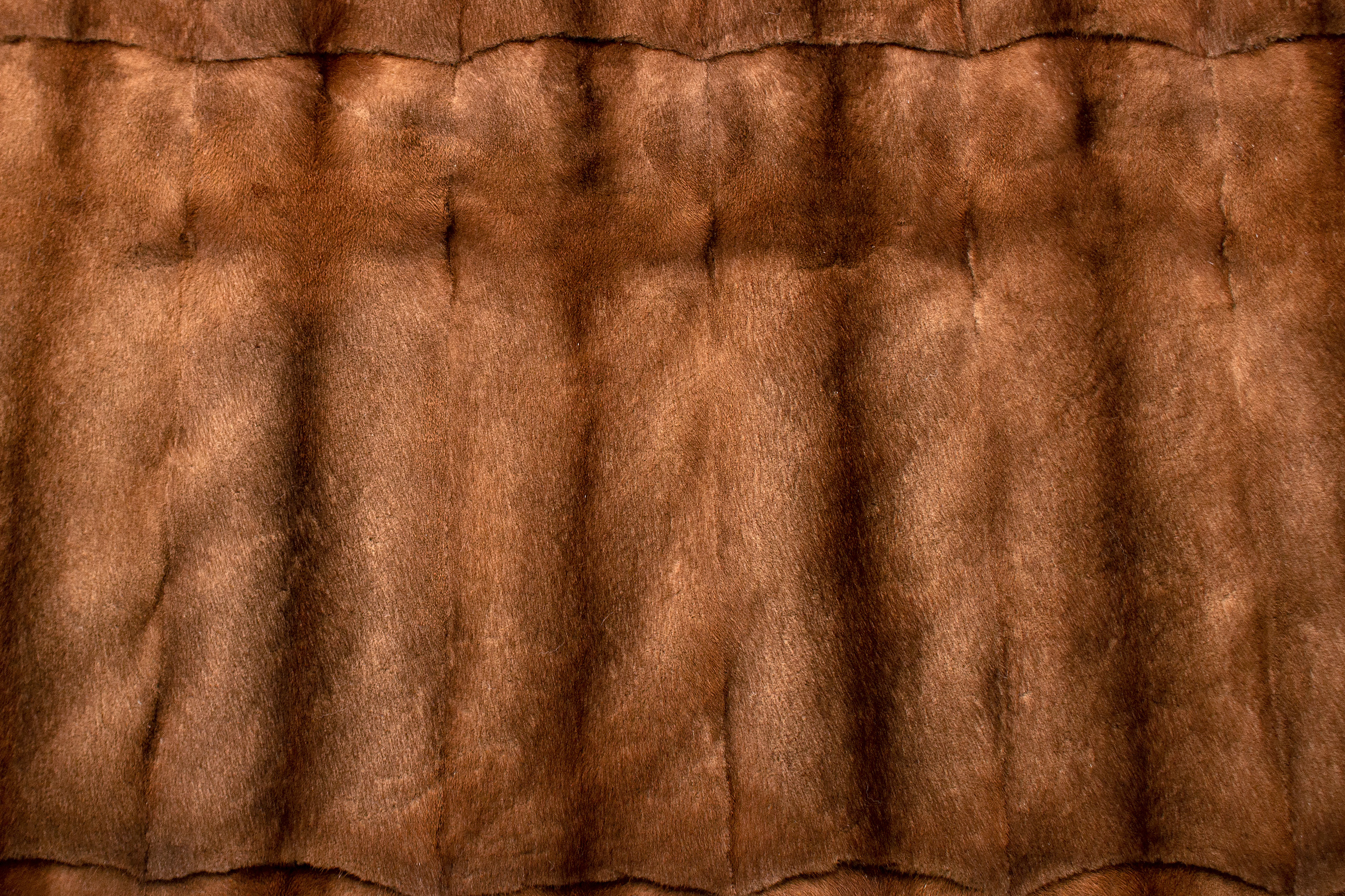 Genuine Mink Fur Carpet in Large