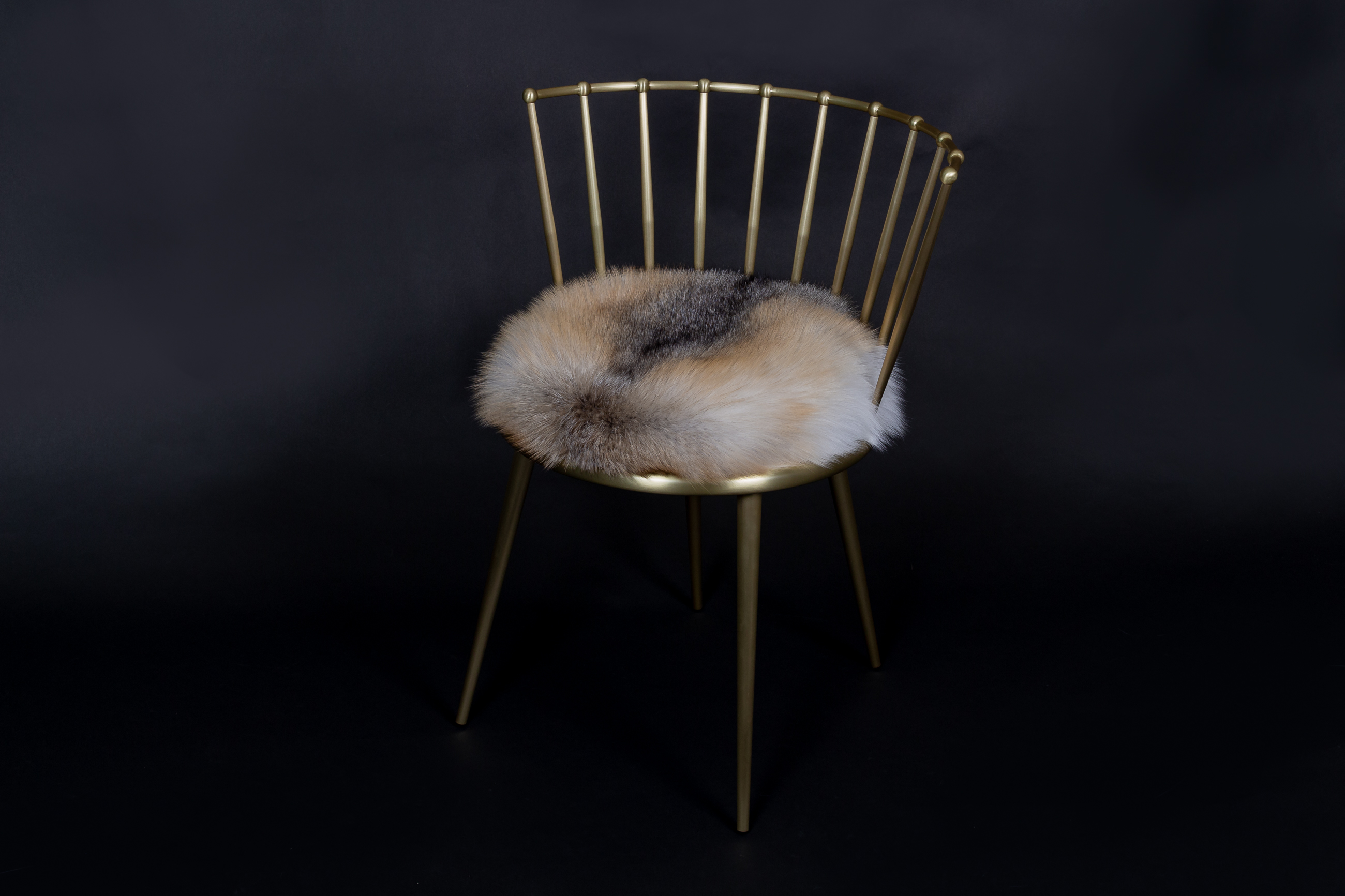 Scandinavian Golden Island Fox Chair