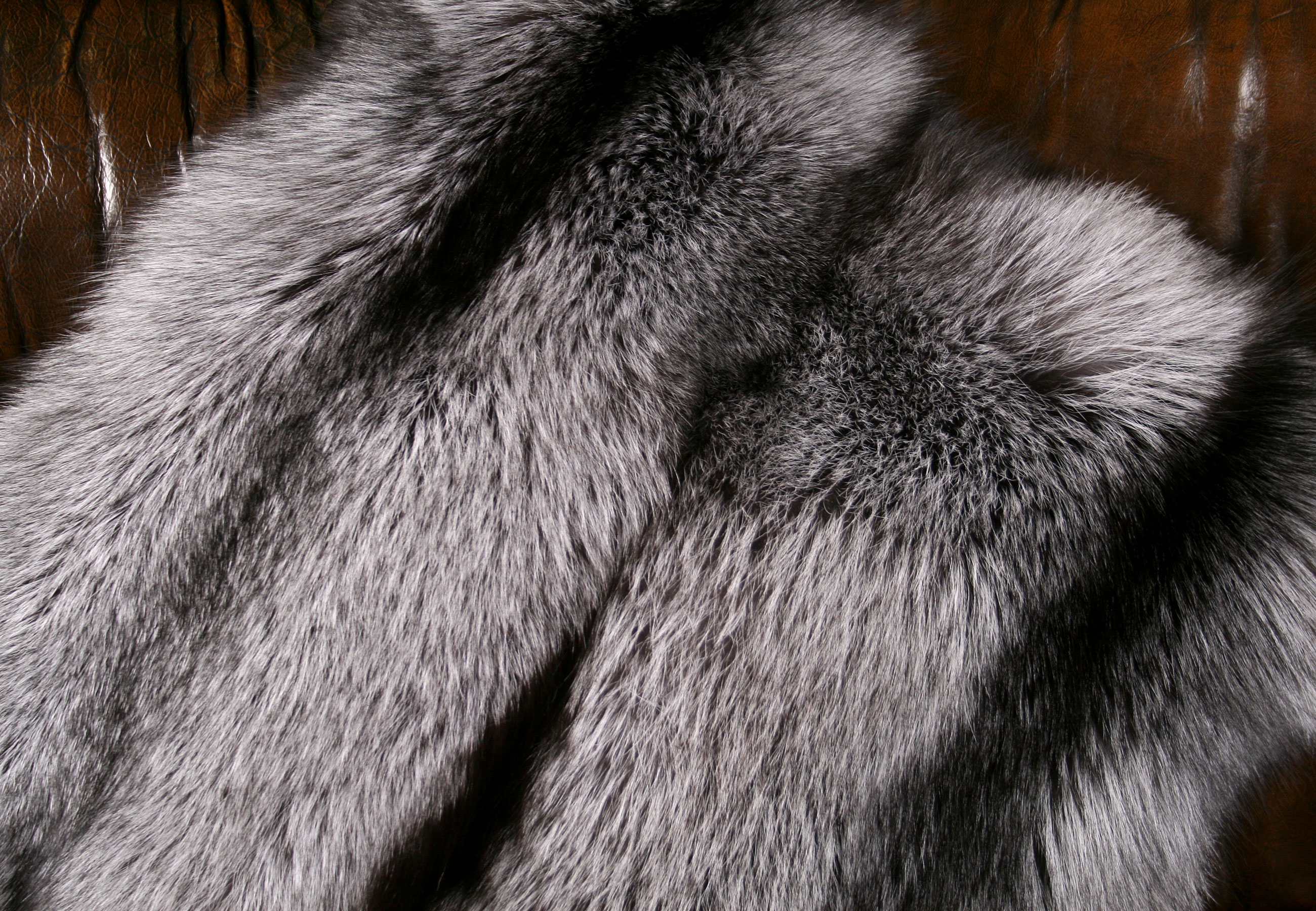 Silver Fox Fur Pillow (SAGA Fur)