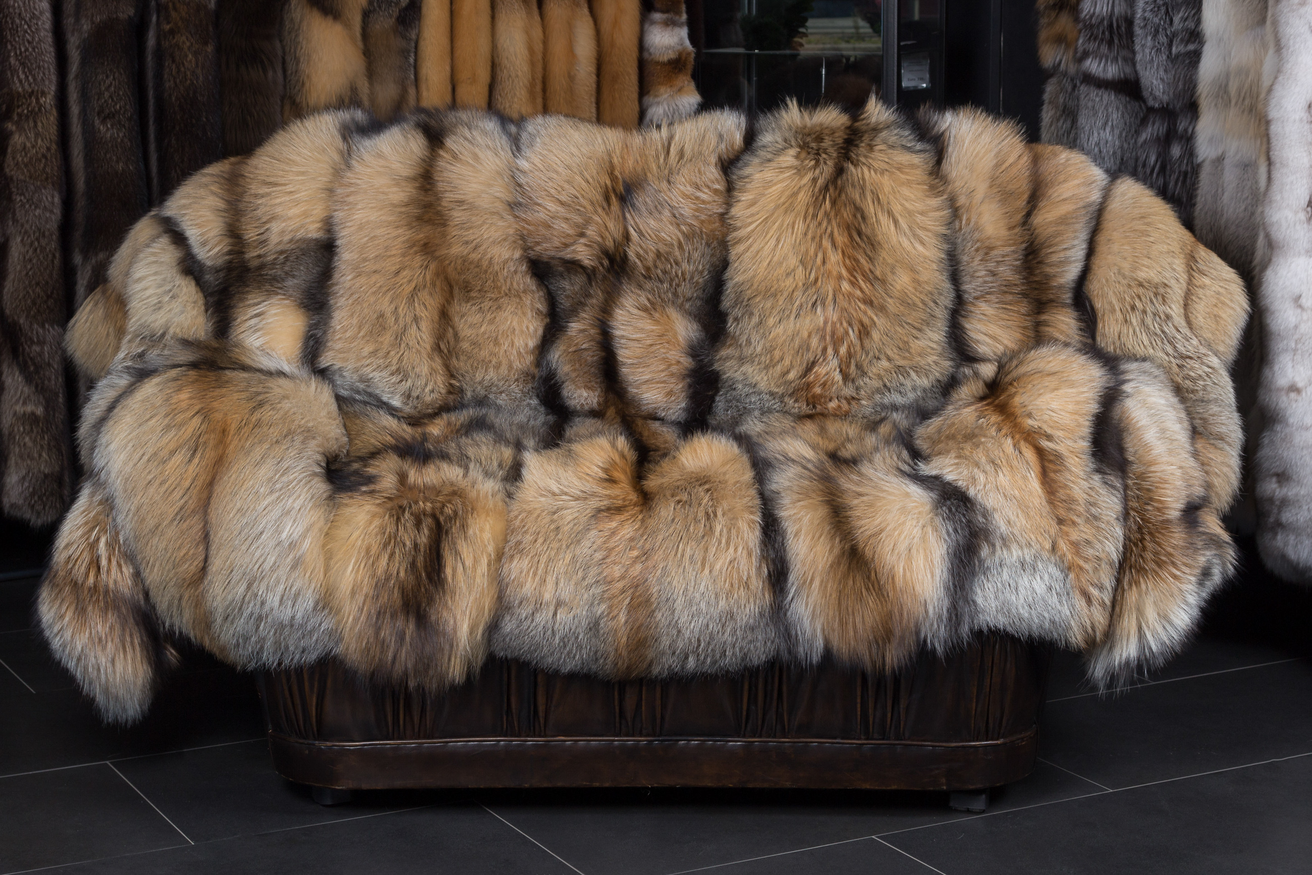 Natural Smokey Fox Blanket
