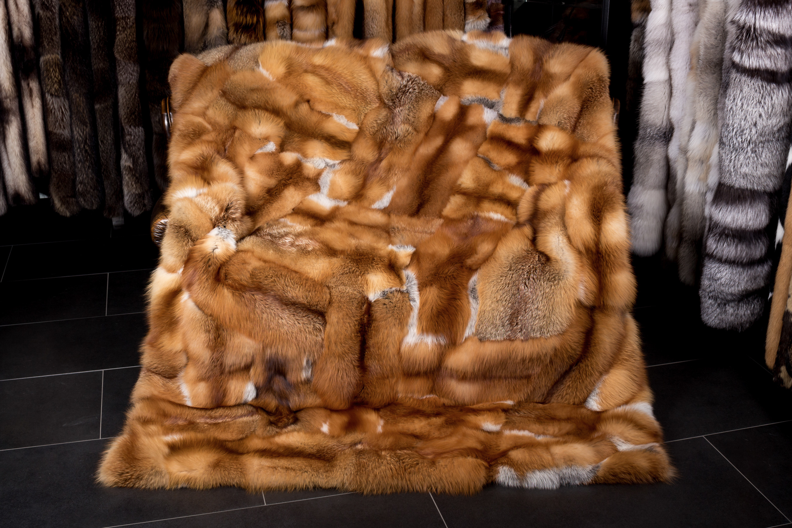 Canadian Redfox Fur Blanket