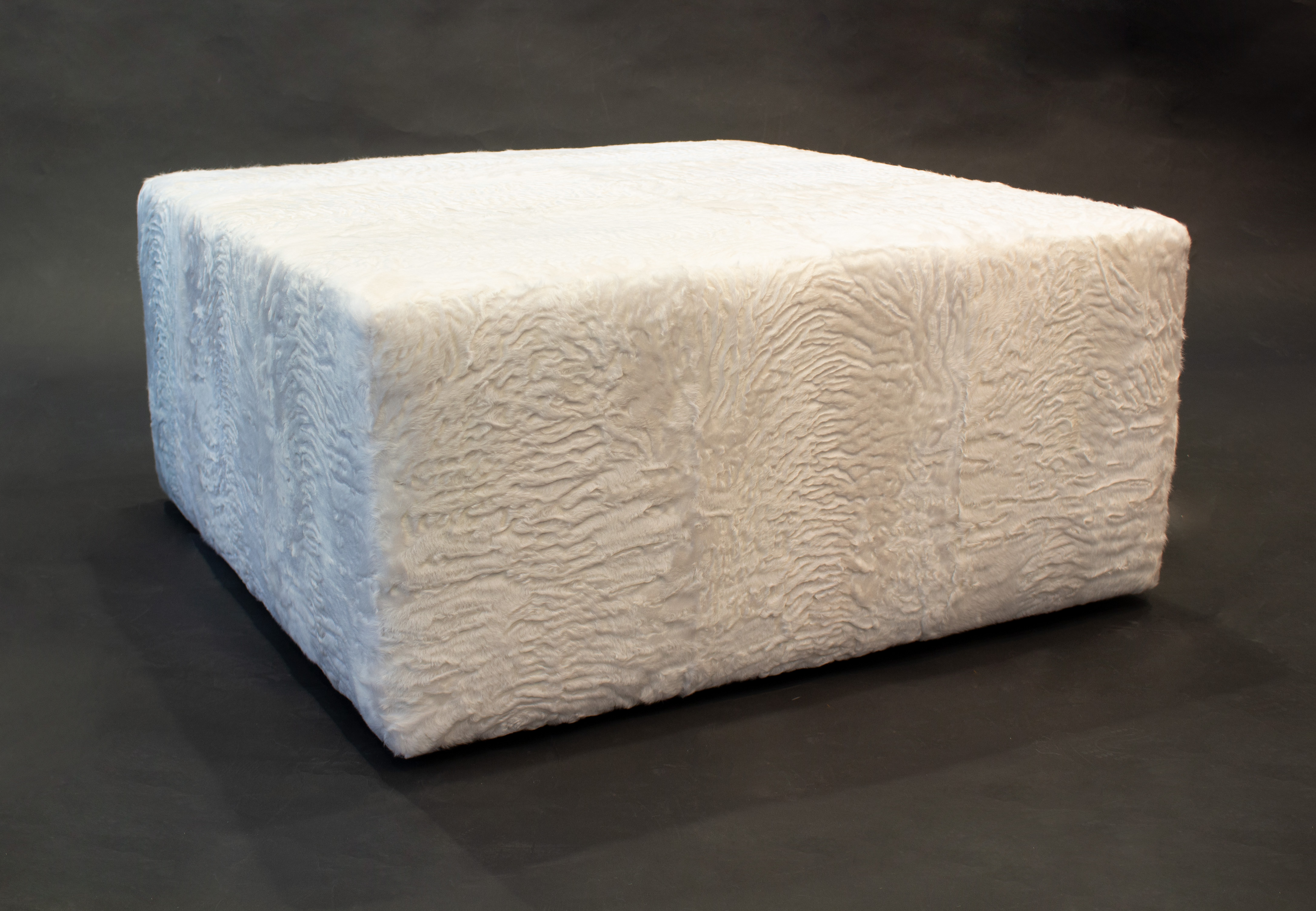 Floor Cushion made with SWAKARA Lamb in white