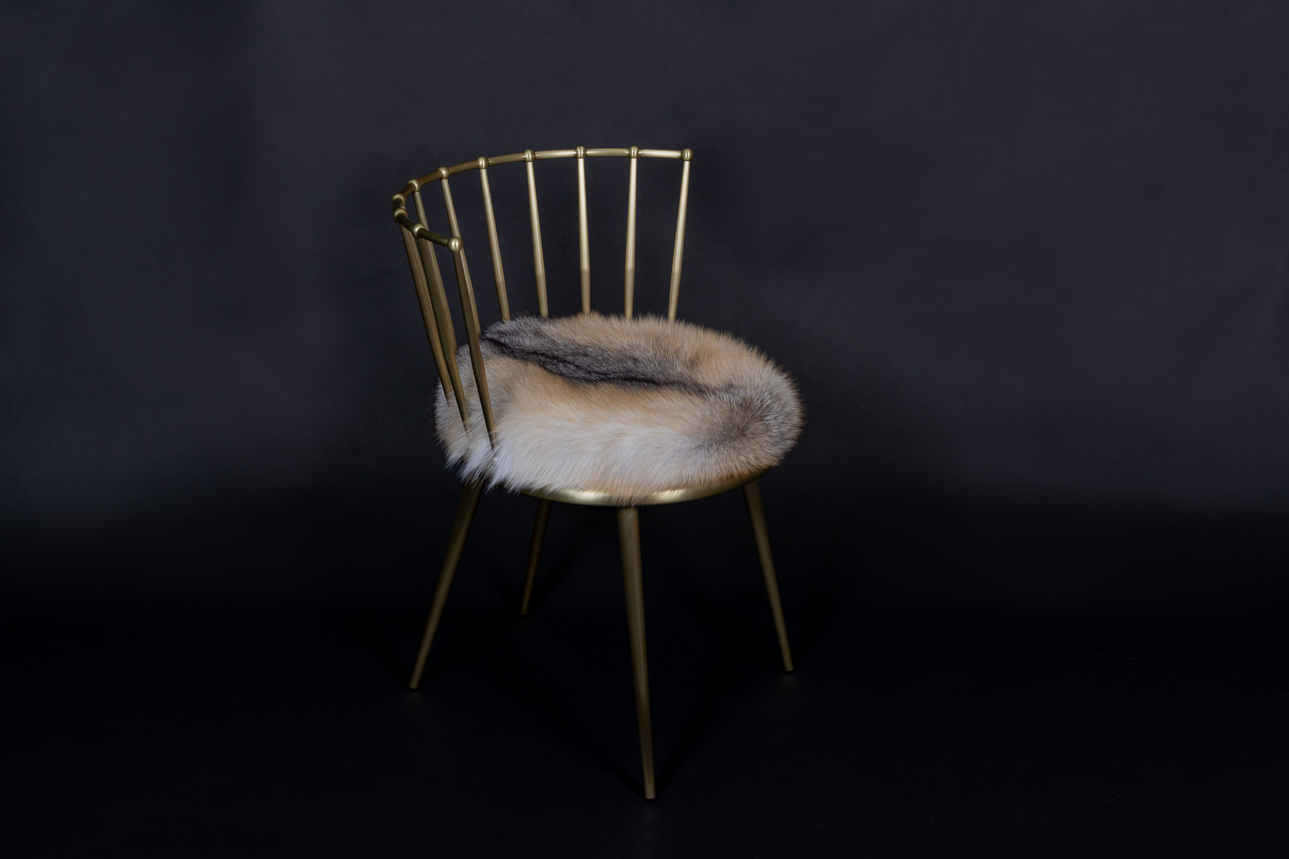 Scandinavian Golden Island Fox Chair