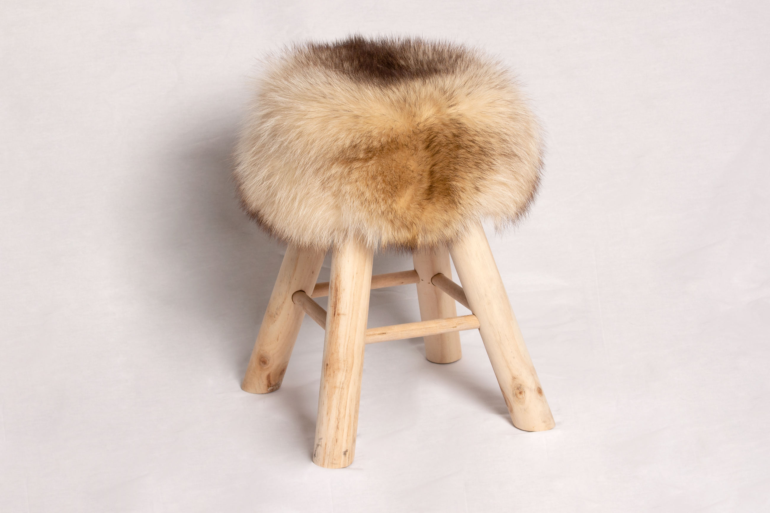 1-2818-kanadischer-Waschb-r-Pinienholz-Sitzhocker-Lars-Paustian Canadian Raccoon Sitting Chair with Pine-Wood