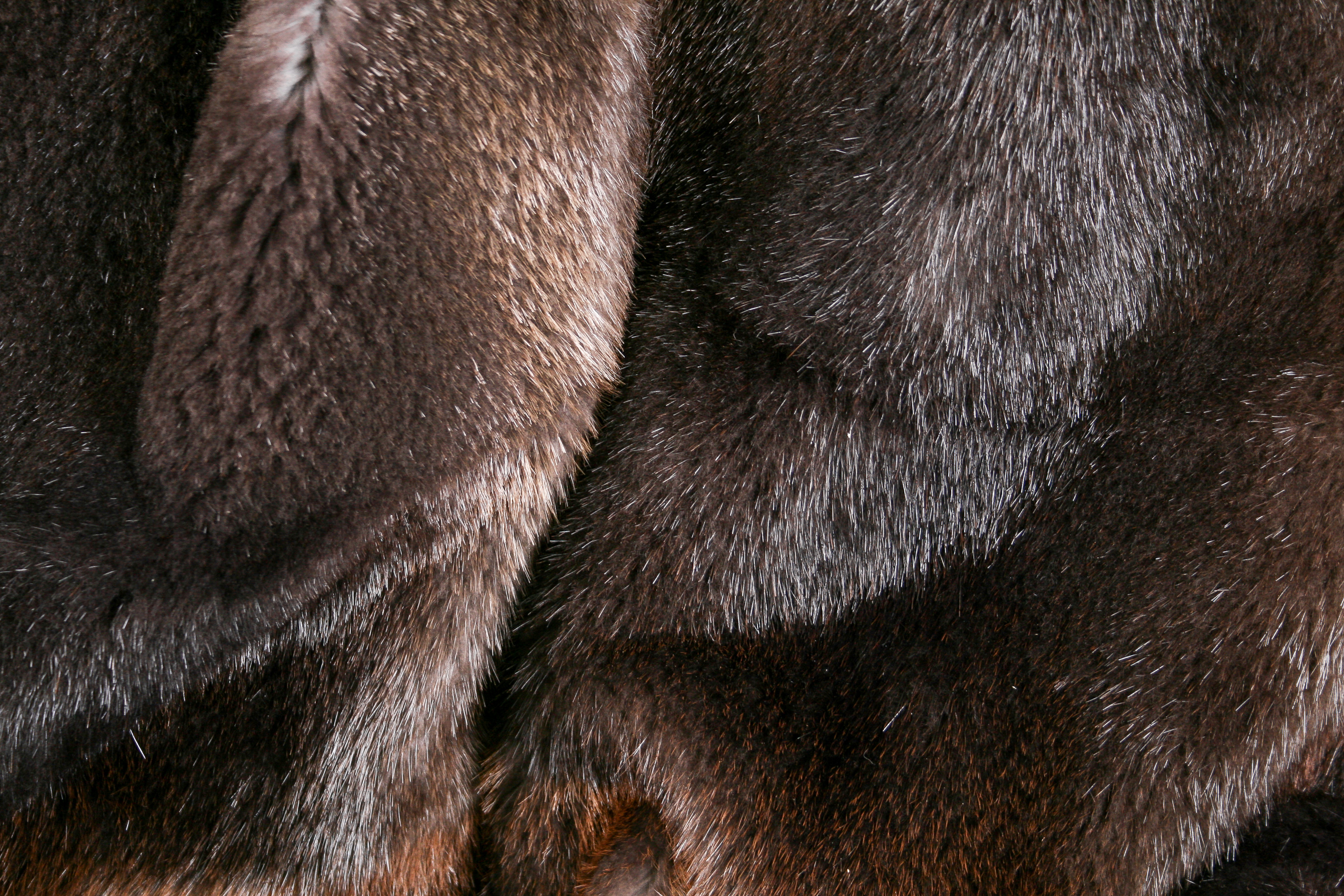 Fur blanket from Canadian beaver skins "Winter Dream"