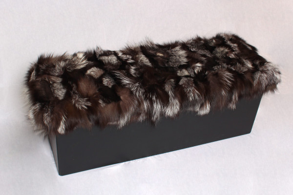 Sitting Chair with Silver Fox Fur Sides