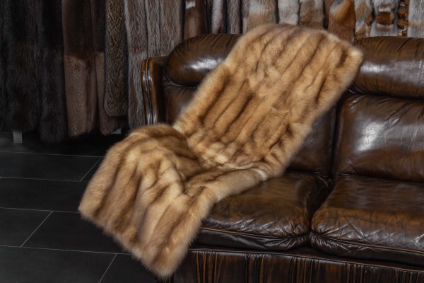 Small Sable Fur Plaid with Gold Sables