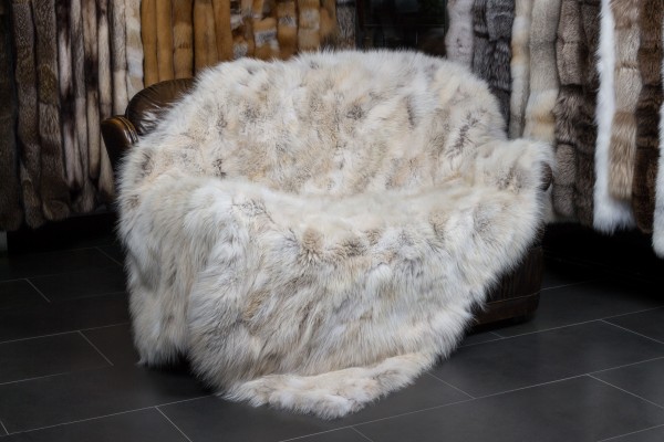 Candian Coyote Sides Fur Throw