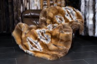 European Red Fox Fur Blanket - basic style