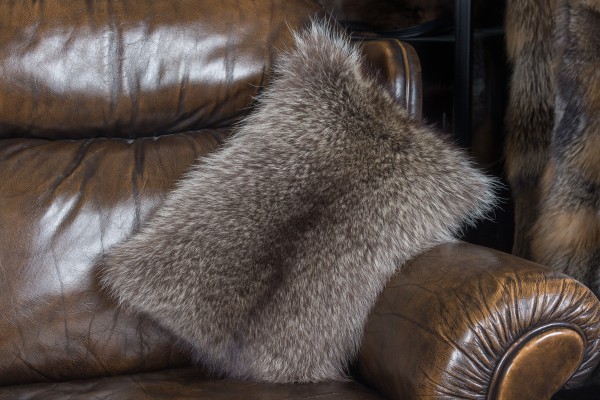 Little Raccoon Fur Pillow