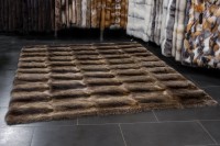 Large Fur Rug made with Canadian Raccoons