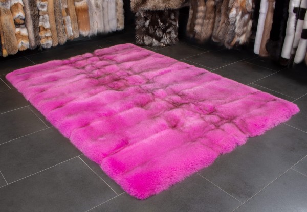 Pink Blue Fox Carpet