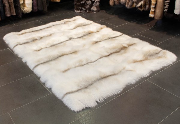 Fur Rug made of Arctic Golden Island Foxes