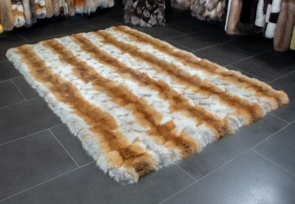 Covorul din blană de vulpe roșiatică - Naturală, Europeană
