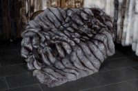 Large Silver Fox Throw with special processing