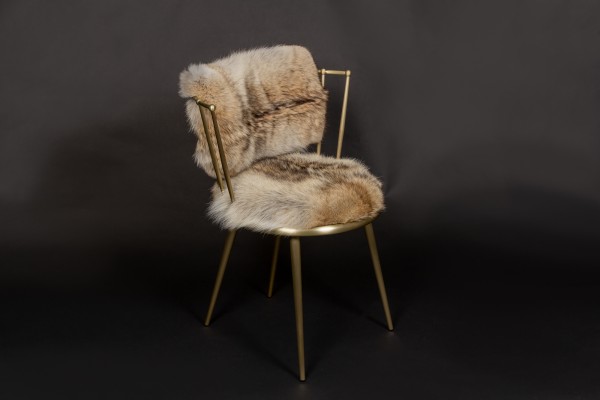 Canadian Coyote Fur Chair